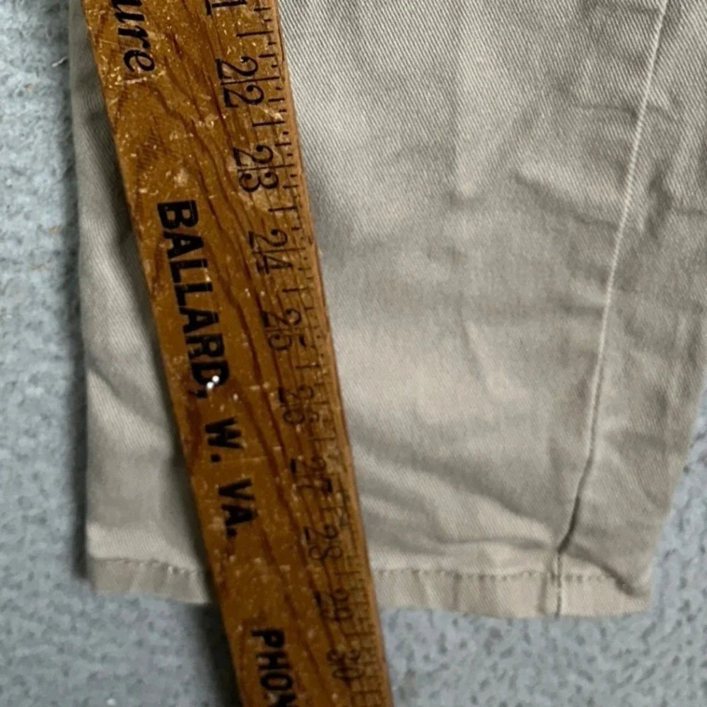 Levis 502 Jeans Mens 30X32 Tan Regular Fit Tapered Leg Red Tab Stretch Denim EUC